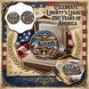 Патриотическая commemorative монета к 250-летию Независимости США, двусторонняя коллекционная монета с эмалью и сложной гравировкой икон