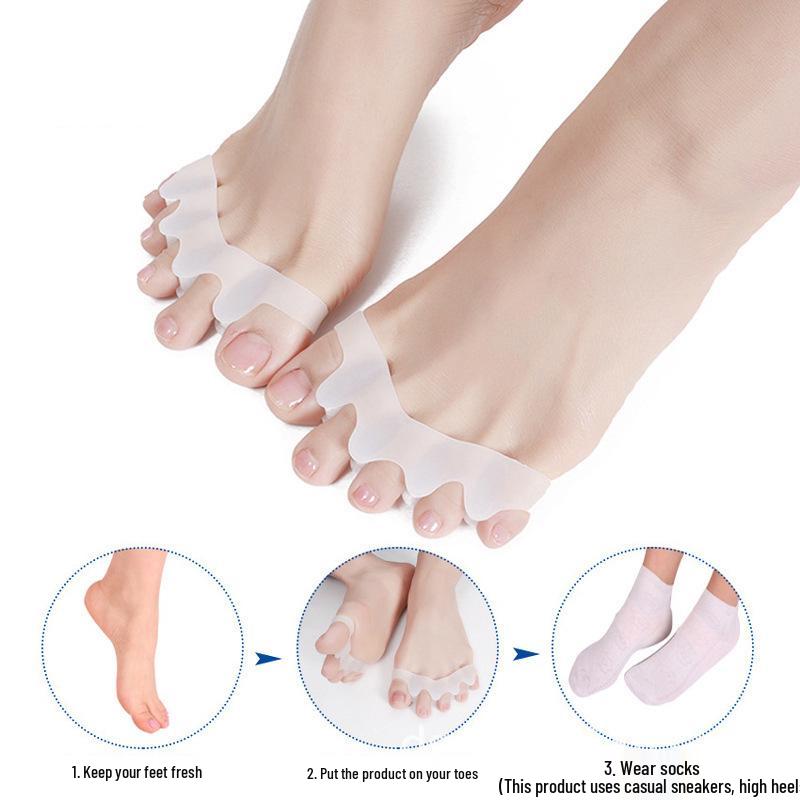 Adult Yoga Toe Separator & Bunion Corrector - Day/Night Relief for Big Toe