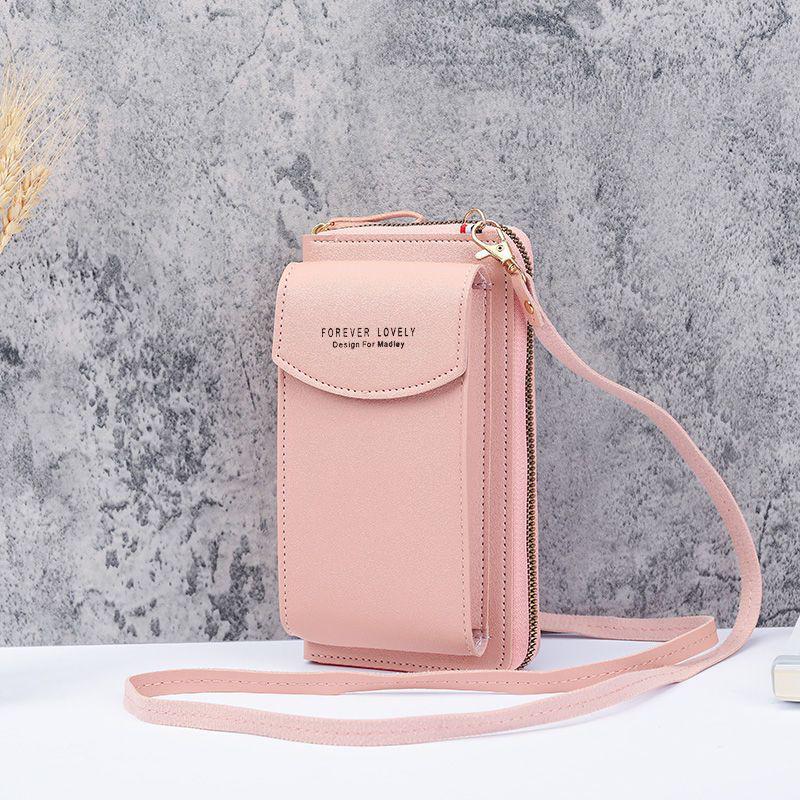 Stylish Women's Mini Shoulder Bag: Versatile Korean Mobile Phone Holder & Wallet with Large Capacity and Multi-Card Slots