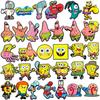 SpongeBob Series Clog Shoe Charms - 32 Soft Rubber DIY PVC Ornaments & Buckles