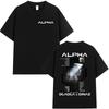Rapper Alpha Djadja & Dinaz Album 2025 Graphic T-Shirts Men's Hip Hop Gothic Short Sleeve Sweatshirt Streetwear Plus Size Loose