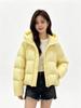 Winter new puff hooded down jacket women's thickened short small age-reducing white duck down bread jacket