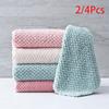 Soft Microfiber Kitchen Towels Absorbent Dish Cloth Anti-grease Wiping Rags Non Stick Oil Household Cleaning Towel