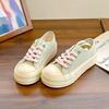 - Холщовые туфли женские новые весенние на толстой подошве, белые туфли легко носить женщинам