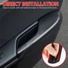 4x For Honda Civic 2016- Carbon Fiber Interior Door Armrest Panel Trim Cover