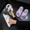 Plush Slippers Flat Bottomed Home Slippers Rainbow Slippers