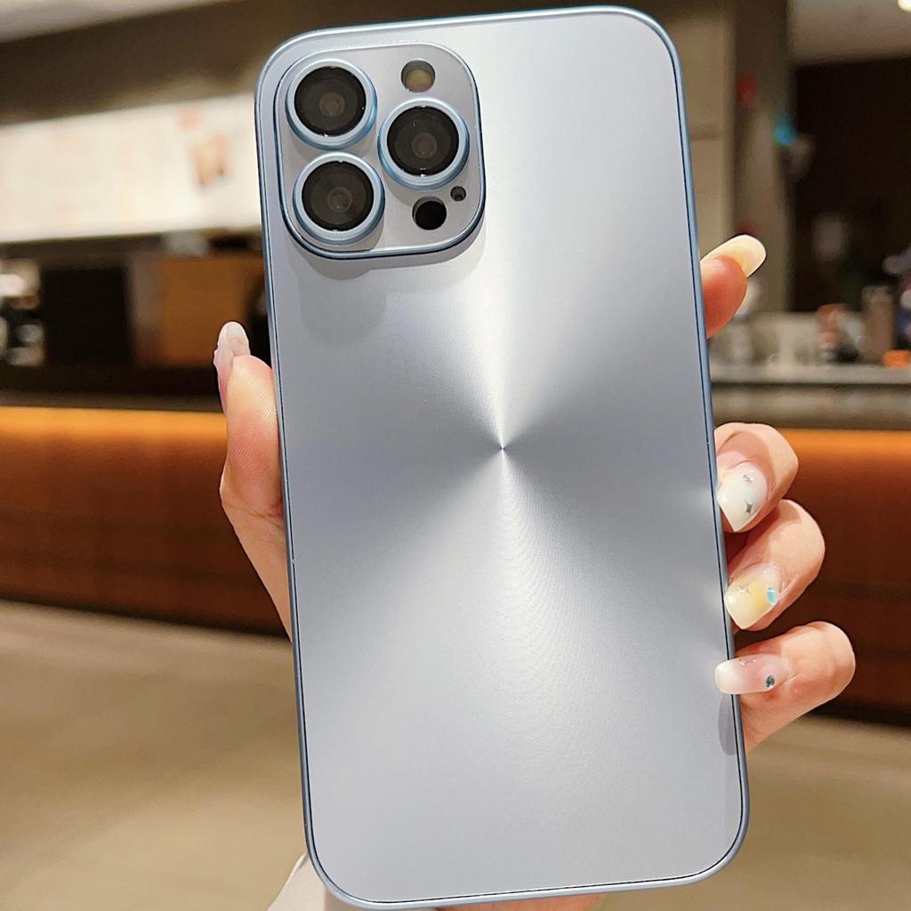 iPhone 16 Aurora CD Pattern Case for 15 Pro Max, 14, 13, & 12 - Simple, Hard Shell, Frosted Design