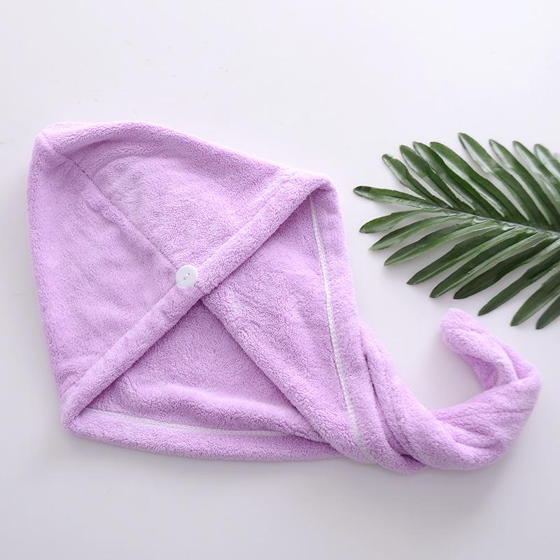 Мягкое впитывающее полотенце для волос из кораллового флиса и симпатичная повязка на голову для душа