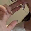Xiaomi Серьги-гвоздики из стерлингового серебра 925 пробы в винтажном стиле для женщин, геометрические, простые, круглые, с полосками, ювелирные изделия, аксессуары против аллергии, подарок