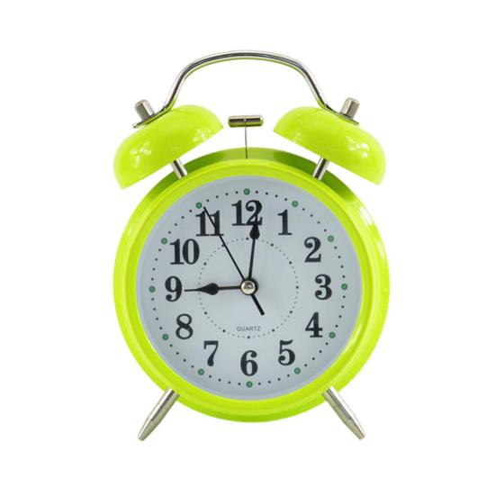 Analog Alarm Clock with Backlight Extra Loud Non-Ticking Quartz Battery Operated Retro Style Decorative Bedside Table Clock