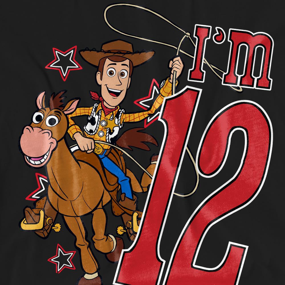Toy Story Unisex Adult I´m 12 Woody Birthday T-Shirt