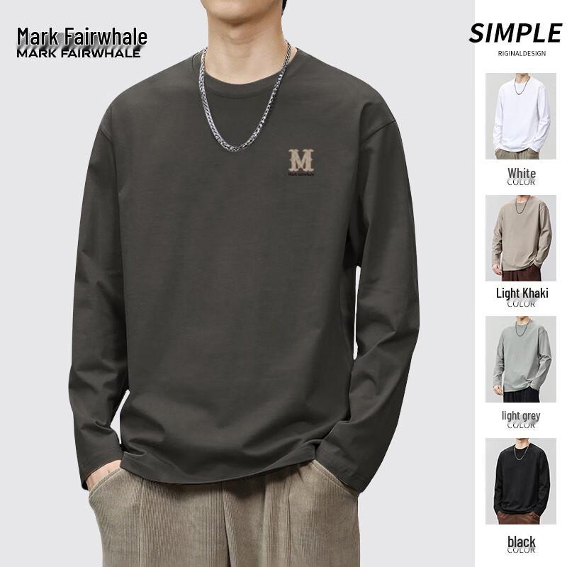 Mark Fairwhale Men's Loose Fit Retro Long-Sleeve T-Shirt