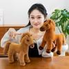 Saddle Standing Foal Plush Doll Long Mane Cartoon Horse Stuffed Toy  Room Decoration