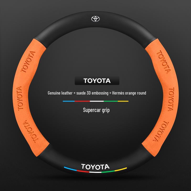 Оригинальная кожаная замшевая накладка на руль из углеродного волокна для Toyota Avalon (Модели 2021-2026 гг.) - Ультратонкий дизайн