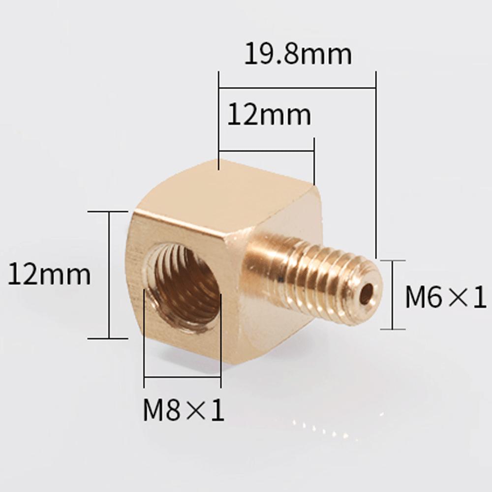 M6 M8 M10 1/8" 1/4" 3/8" BSP Female Male Brass 90 Degree Elbow Pipe Fitting Coupler Connector Water Lubrication Tubing Block