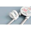 Pastel Miffy Idea Chopsticks Spoon Fork Case Set, Mixed Colors, Spoon + Fork + Correction Chopsticks + Case, Korean Popular Tableware
