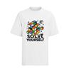Solve Yourself Rubiks Cube Zauberwürfel 80s Herren T-Shirt Baumwolle