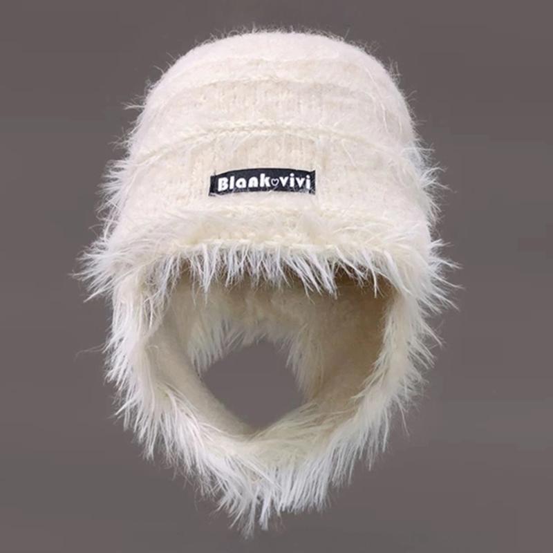 New Winter Dandy Hat Earflap Beanie Hat Fashion Keep Ear Warm Hats For Women Streetwear Multicolour Fur Hats For Girl