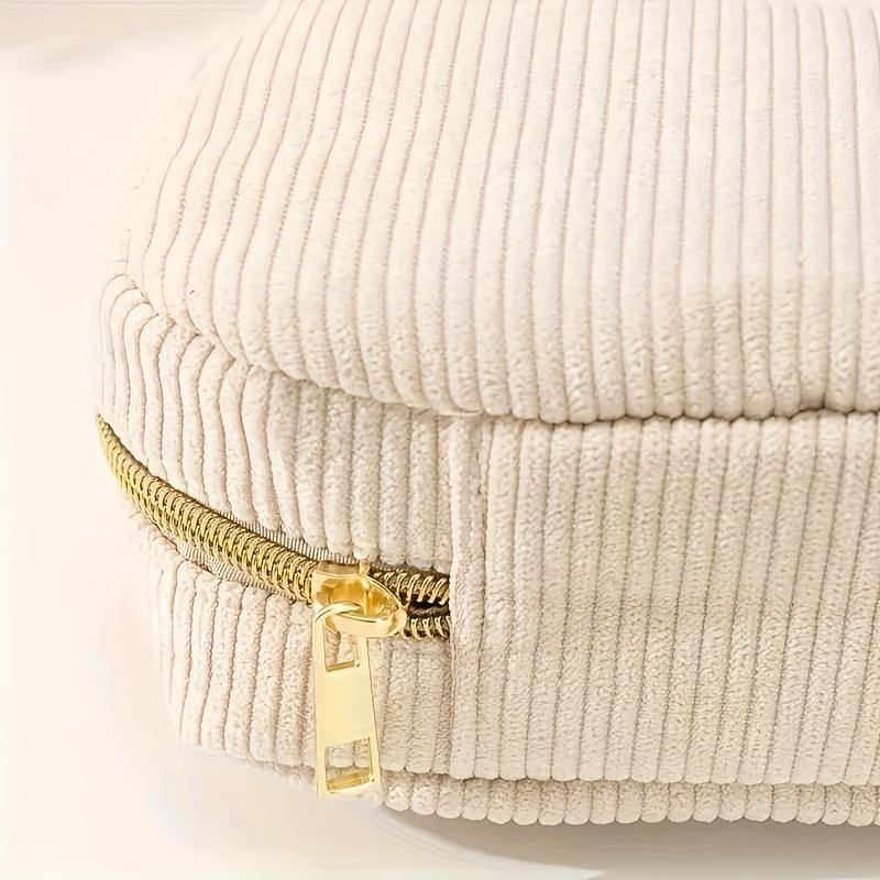 Corduroy Pencil Case Large Capacity Pencil Cases Stationery Solid Color Kawaii School Supplies Pencil Pouch