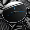 Men Fashion Casual Watches Minimalist Men Business Clock Male Stainless Steel Mesh Belt Simple Quartz Watch