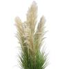 Artificial Green Plant: Potted Onion Grass & Pampas Reed