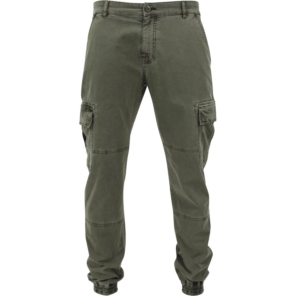Urban Classics Mens Twill Washed Cargo Trousers
