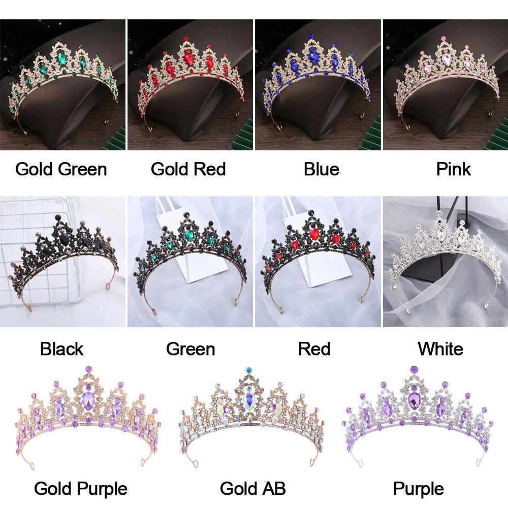 Элегантная Корона для Волос Сияющие Свадебные Хрустальные Украшения для Волос Тиары Принцессы Головной Убор Свадебные Украшения