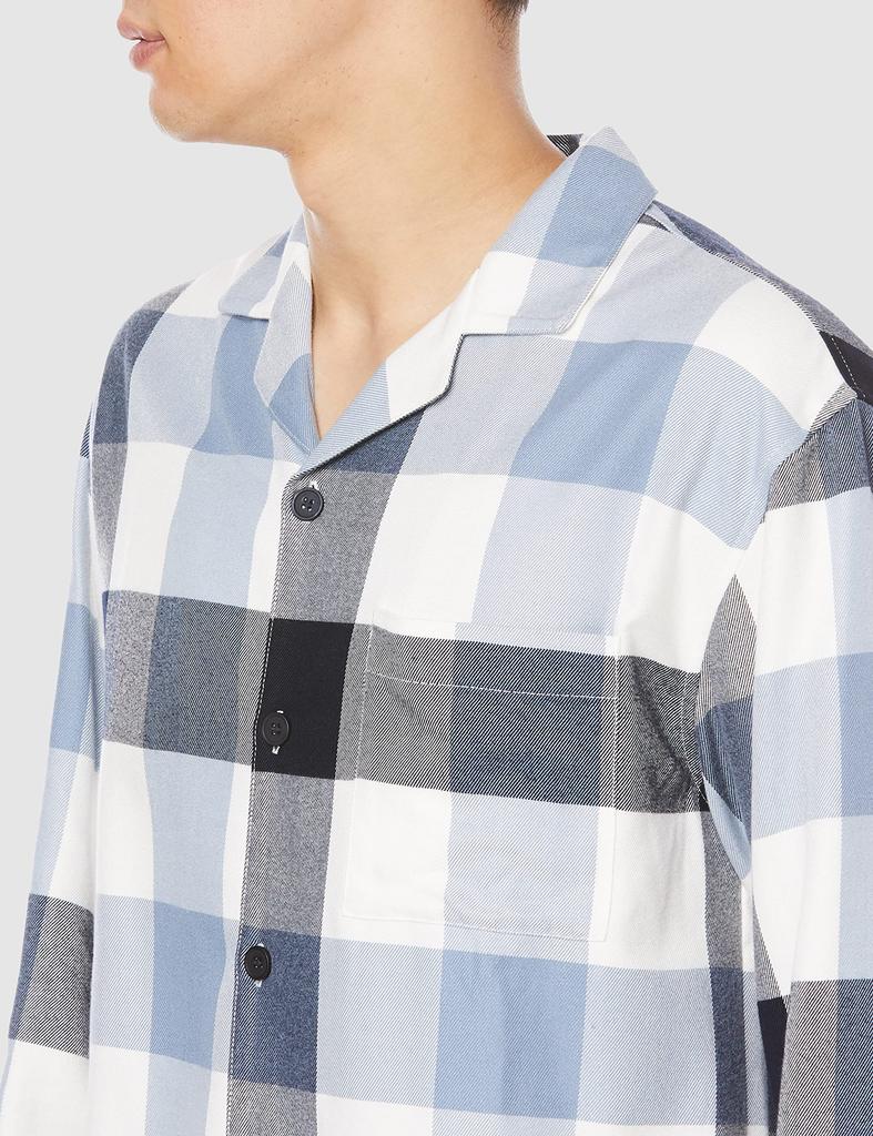 gelato pique HOMME Checkered Shirt PMFT225266 NVY M Men's