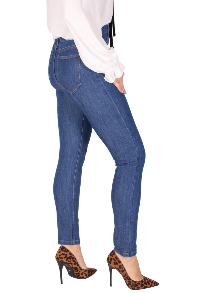 Spodnie Jeans Damskie Jegginsy Z Wysokim Stanem 36 S Firi