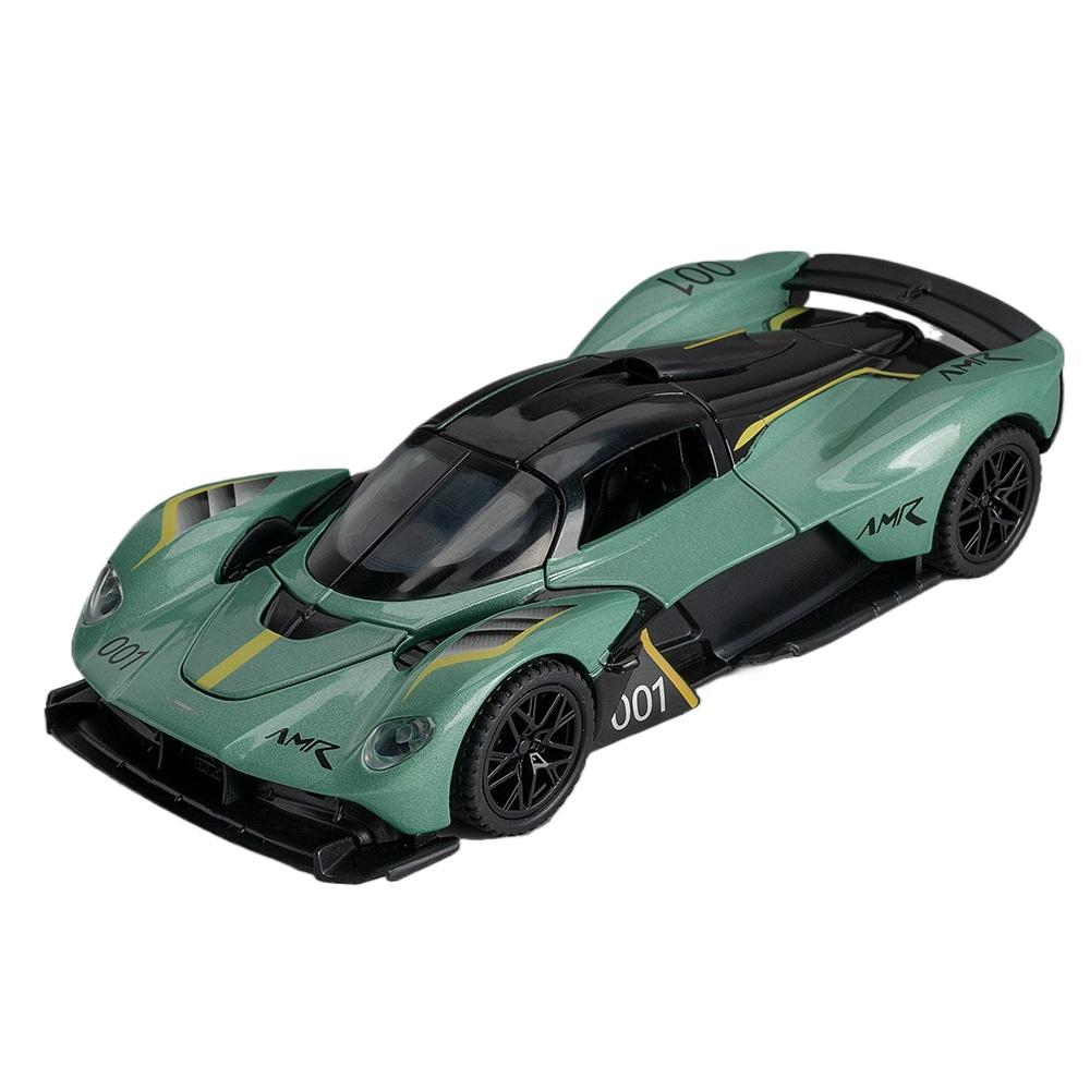 1/32 Scale Martin Valkyrie AMR Pro AM-RB 001 Alloy Scale Car Model Diecast Metal Miniature Car Sound and Light Children Toy Car Vehicles Gifts