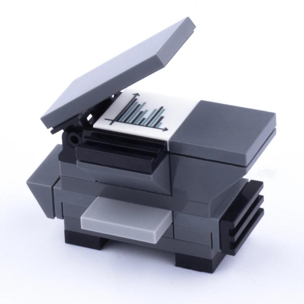 MOC City House Building Block Kitchen Office Bedroom Piano Bed Sofa icebox Lamp Bookshelf Fish Tank Bricks Set Toys