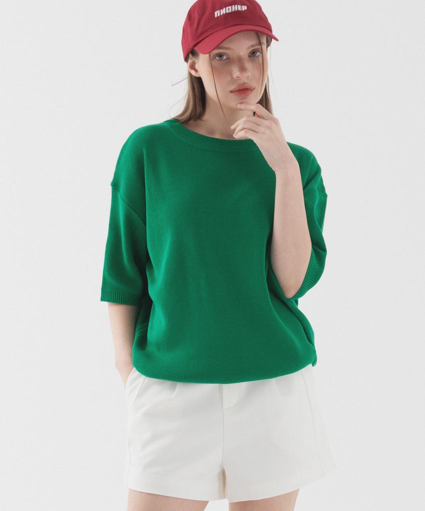 PIANER [2 Pack] Classic Round Neck Short Sleeve Knit (4 Colors)