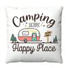 Camping Car Printed Pillow Case for Home Sofa Decoration Cartoon Cushion Cover Lounge Office Chair Car Seat Peachskin Pillowcase