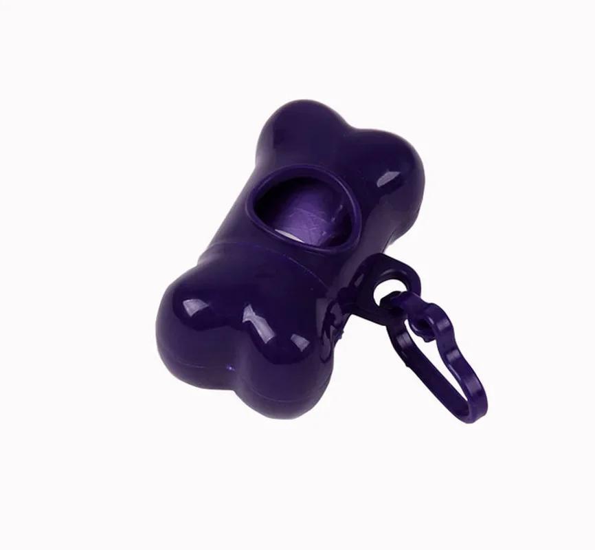 Pet Dog Poop Bag Bone Shape Dispenser Waste Garbage Carrier Holder Dispensers Poop Bag Dogs Trash Cleaning Tool Pet Products