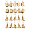 Vintage Iron Hanging Cow Bells for Crafts, 20 Pcs Rustic Witch Bells for Door Decor, Mini Jingle Bells for Holiday Garland and Farmhouse Wreaths