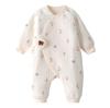 Baby Nest Baby Clothes Girls Coverall Romper Long Sleeve Baby Clothes Front Opening Clothes Newborn Clothes Baby Shower Gift Cotton Cotton Filling