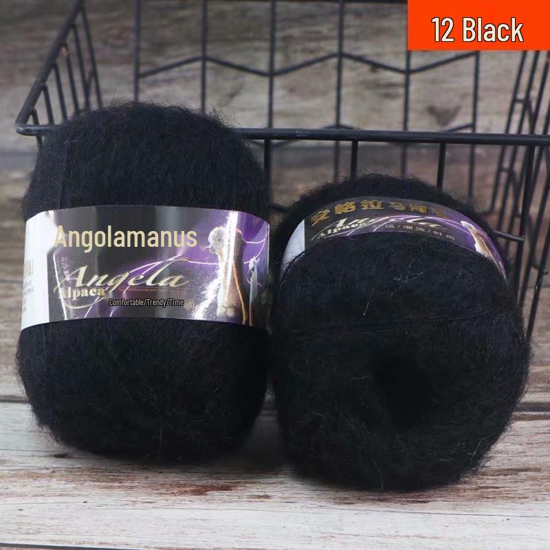 Пряжа из ангоры и мохера - 42 г, тонкая, с длинным ворсом, для вязания крючком, спицами и на машине, идеальна для пальто и шалей, бесплатная доставка