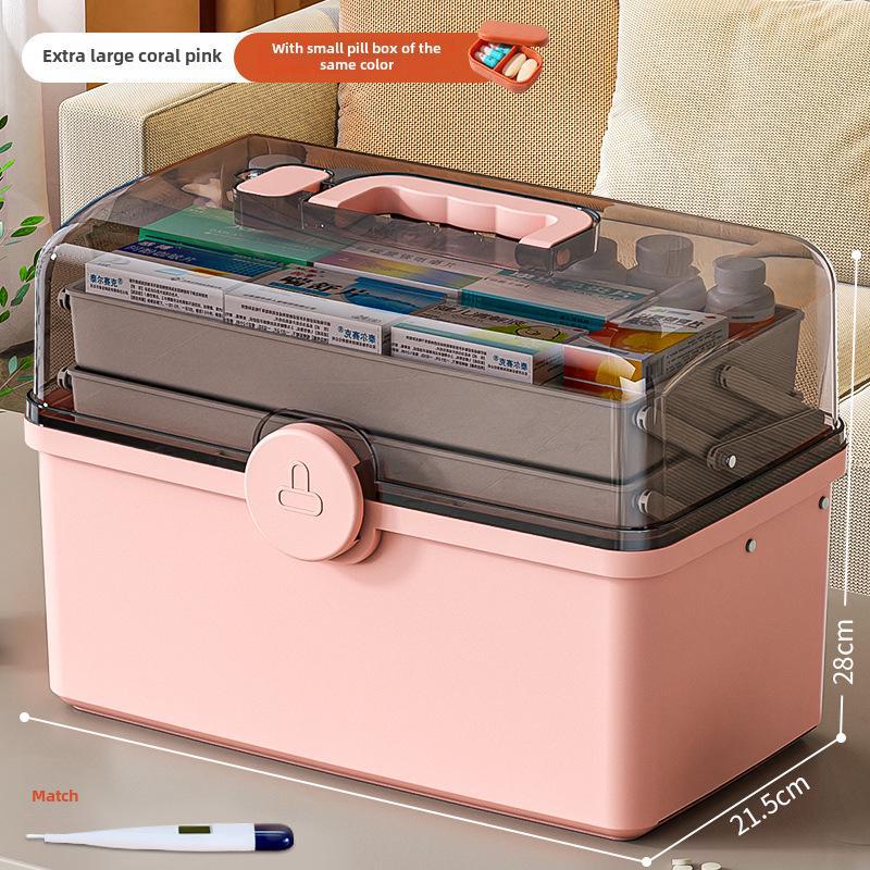 Набор многослойных коробок для хранения лекарств большой емкости