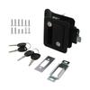 RV Door Lock Inside Outside Double Open Door Lock for Camper Caravan Trailer Replacement RV Entry Door Lock Latch Handle