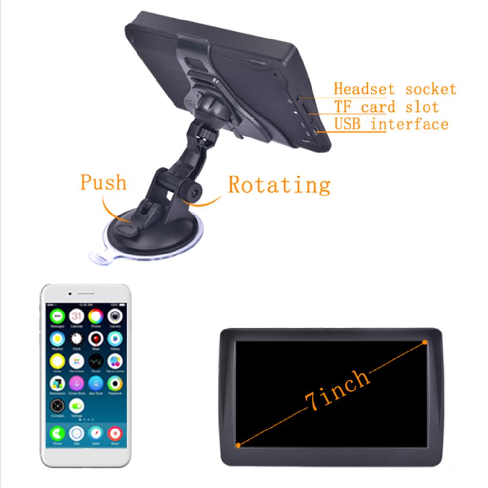 7" 5" HD автомобильный спутниковый навигатор GPS навигация грузовик новый ЕС Австралия Северная Америка Северная Америка карта для грузовика HGV 256MB+16G навигационная система