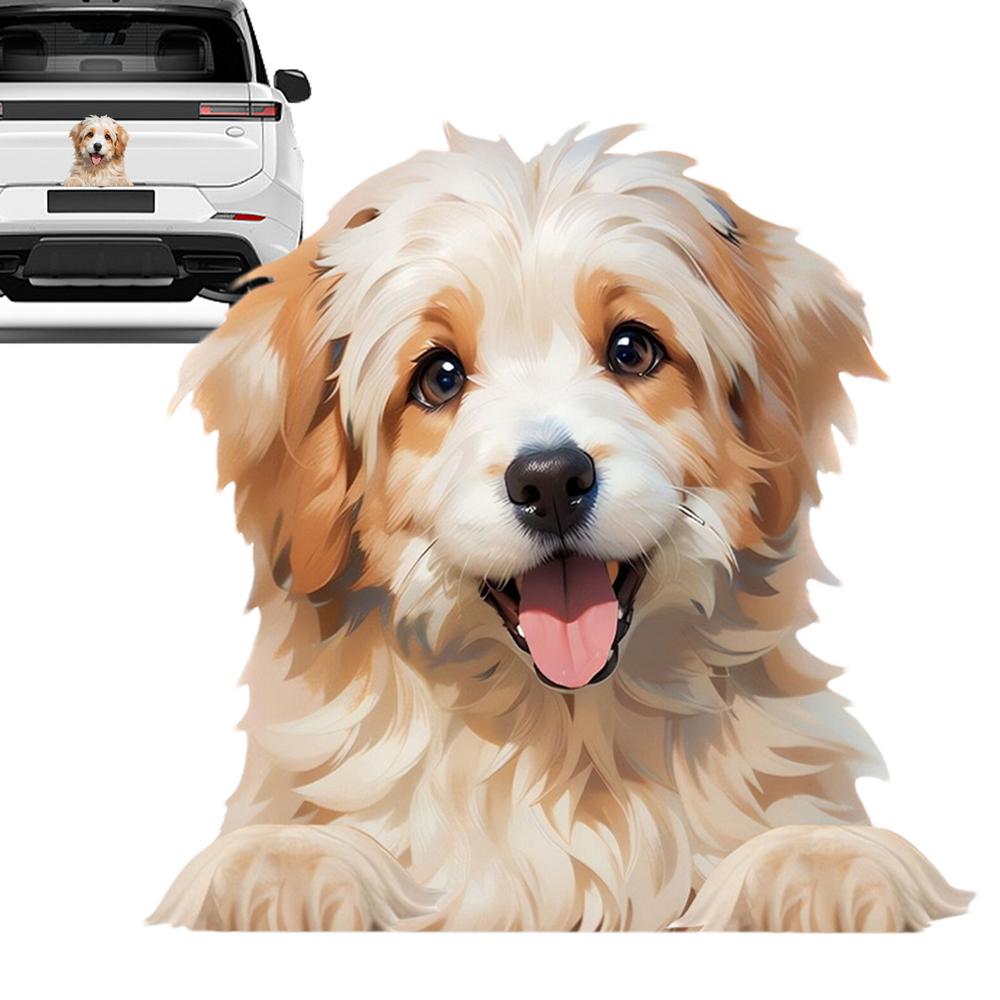 Наклейка с изображением собаки на заднее стекло автомобиля, наклейка на заднее стекло автомобиля, не выцветающая, водонепроницаемая, для ноутбука, двери, бокового окна, грузовиков, наклейки с изображением собаки