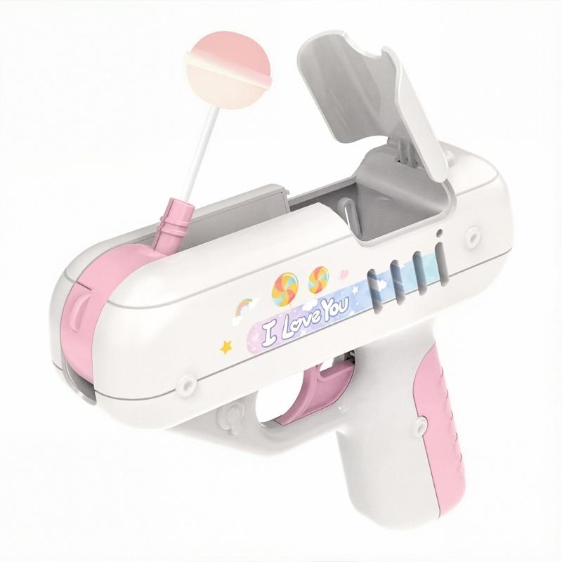 Lollipop Launching Guns With Music and Light Effect Funny Candy Guns Holder For Children Birthday Christmas Gift