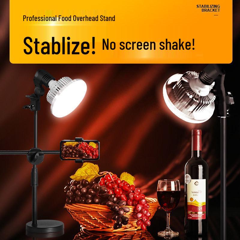 Профессиональная настольная стойка для освещения для фуд-фотографии для видео и прямых трансляций в помещении