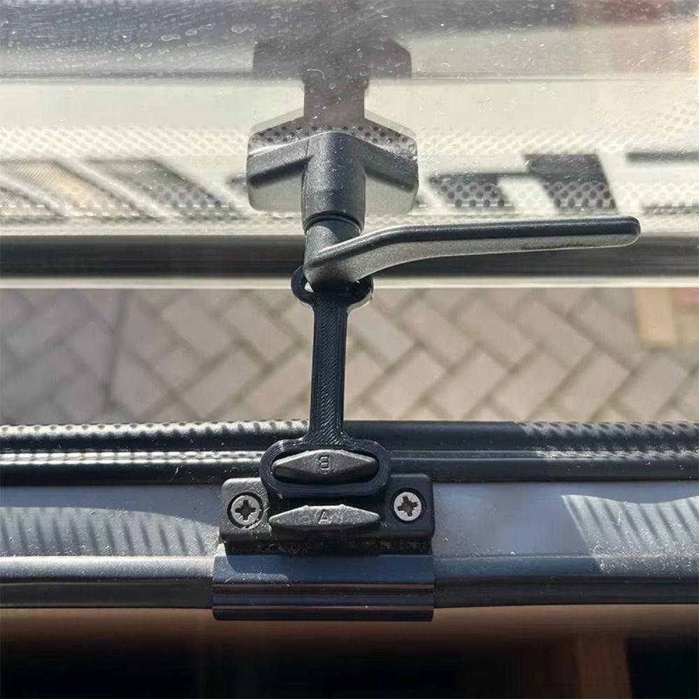 Ограничитель вентиляции окна автодома Чёрный фиксатор окна автодома Для вентиляции окна автодома