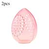1 шт. Дорожный контейнер для косметических спонжей Новый Портативный Розовый и Белый Яйцевидный Пластиковый Контейнер Спонж для Пудры Косметический Органайзер