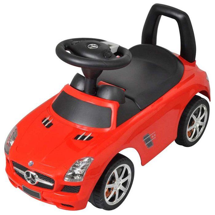 VidaXL Voiture à Pousser par Pieds pour Enfants Rouge Voiture-jouet Tout-petits 80088
