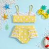 Hollow Beach Swimsuit New Fashion Girls Swimsuit Princess Vest Suspenders Polka Dot Fashion Swimsuit Suit