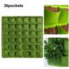 36 Pockets Vertical Garden Bed Pots Flower Plant Grow Bag Wall Mounted Hanging Planter Black