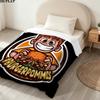 1PC Icrimax Burgerpommes Patterned Flannel Blanket Suitable For All Seasons For Home Decor Warmth And Comfort Gifts Holiday Present