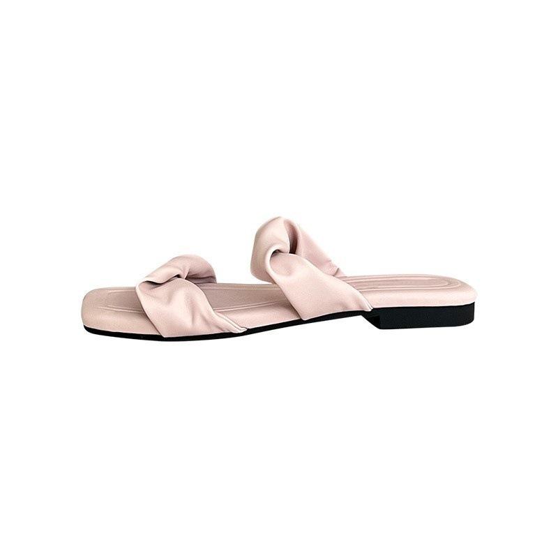 Soft and Easy To Wear! Pink Purple Flat-soled Sandals Women Wear Sandals Soft-soled Shoes In Summer